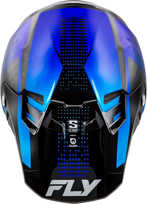 FLY RACING Formula S Carbon Protocol Helm - Black Carbon/Grijs/Neon geel