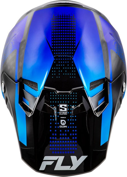 FLY RACING Formula S Carbon Protocol Helm - Black Carbon/Grijs/Neon geel
