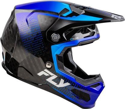 FLY RACING Formula S Carbon Protocol Helm - Black Carbon/Grijs/Neon geel