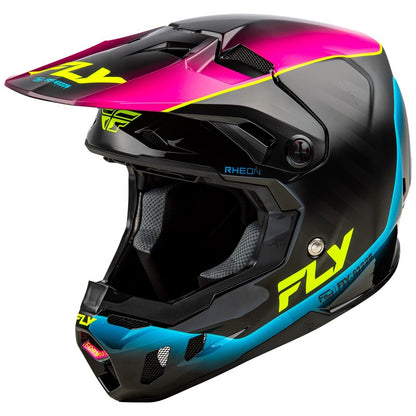 FLY RACING Formula CC LE Underglow Helmet - Grey/Pink/Blue
