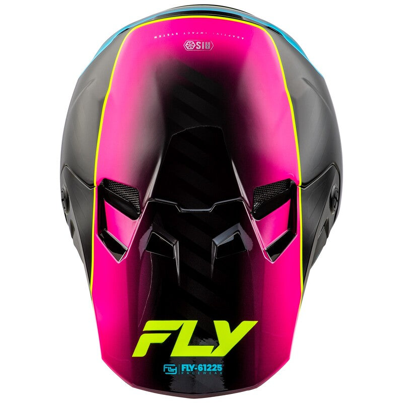 FLY RACING Formula CC LE Underglow Helmet - Grey/Pink/Blue