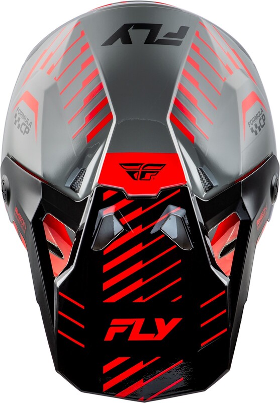 FLY RACING Formula CP Slice Helm - Navy/Neon geel/Wit