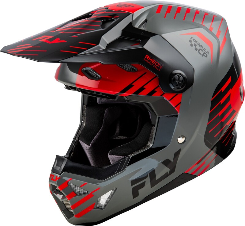 FLY RACING Formula CP Slice Helm - Navy/Neon geel/Wit