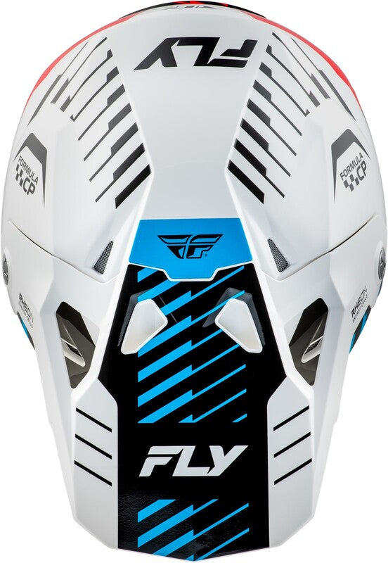 FLY RACING Formula CP Slice Helm - Navy/Neon geel/Wit