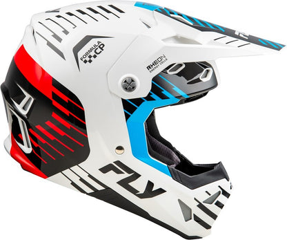 FLY RACING Formula CP Slice Helm - Navy/Neon geel/Wit