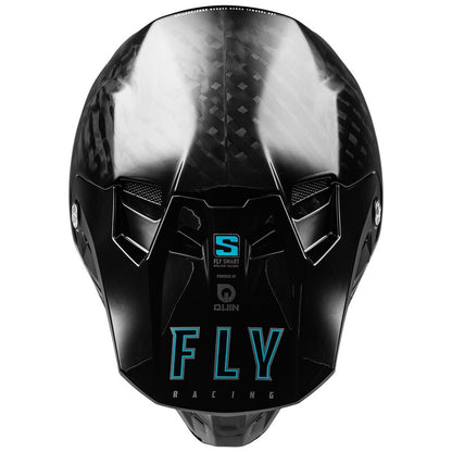 FLY RACING Formula S Carbon Solid Youth Kindermaat Helm - Zwart