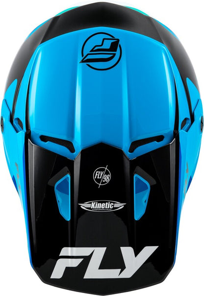 FLY RACING Kinetic Rally Helm - Blauw/Zwart/Wit