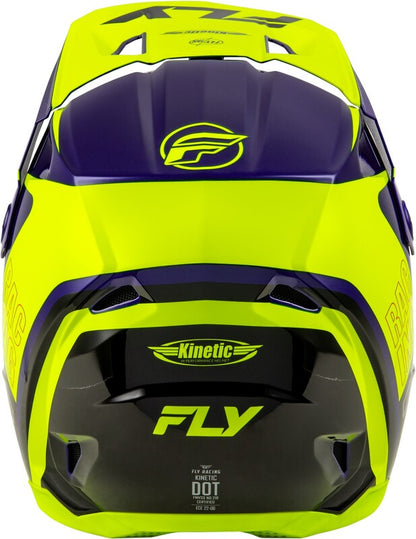 FLY RACING Kinetic Rally Helm - Blauw/Zwart/Wit