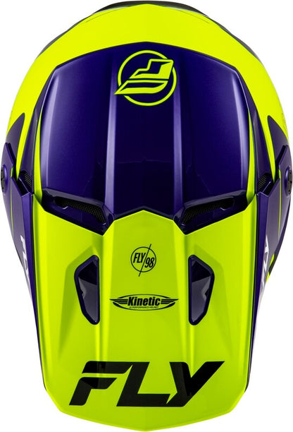 FLY RACING Kinetic Rally Helm - Blauw/Zwart/Wit