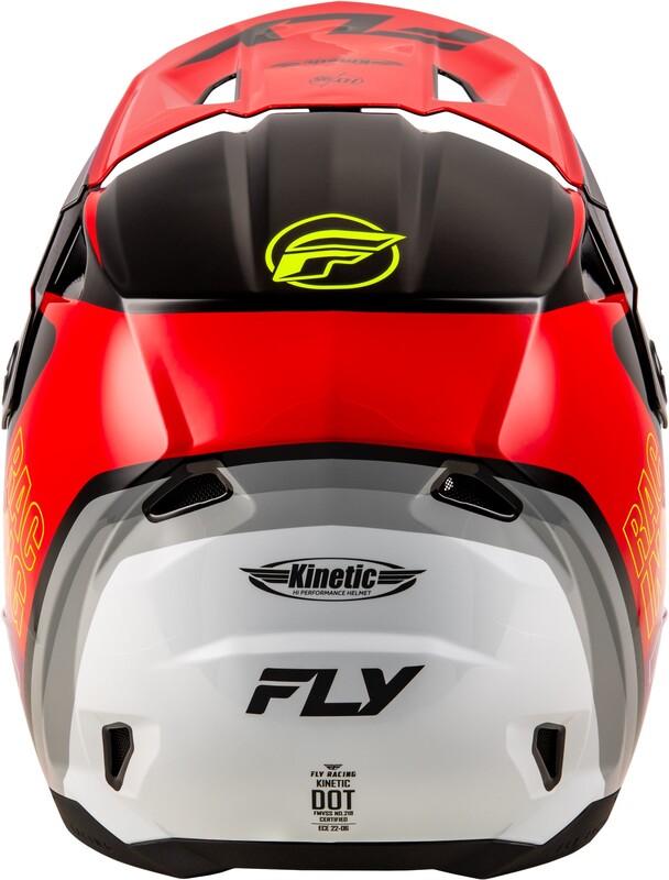 FLY RACING Kinetic Rally Helm - Blauw/Zwart/Wit