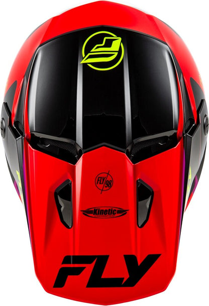 FLY RACING Kinetic Rally Helm - Blauw/Zwart/Wit