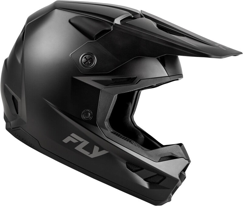 FLY RACING Kinetic Solid Helm - Matzwart