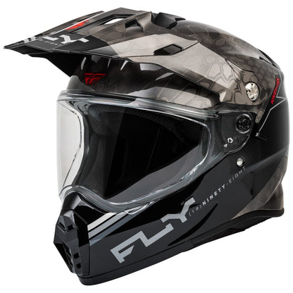 FLY RACING Trekker Kryptek Conceal Helm - Zwart/Grijs/Wit