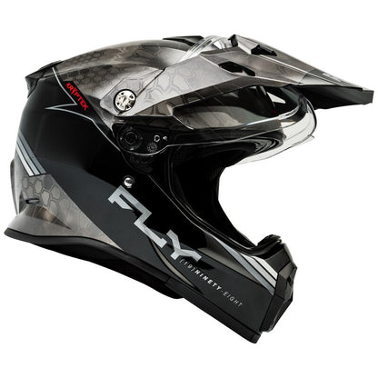 FLY RACING Trekker Kryptek Conceal Helm - Zwart/Grijs/Wit