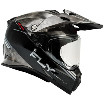 FLY RACING Trekker Kryptek Conceal Helm - Zwart/Grijs/Wit