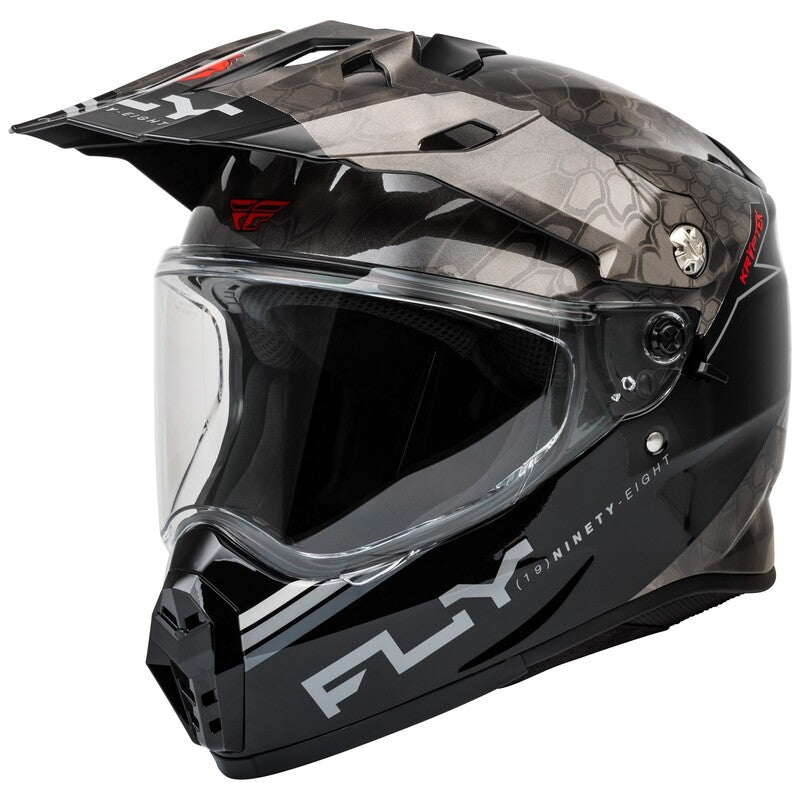 FLY RACING Trekker Kryptek Conceal Helm - Zwart/Grijs/Wit
