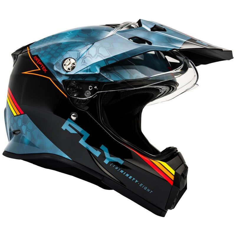 FLY RACING Trekker Kryptek Conceal Helm - Zwart/Grijs/Wit