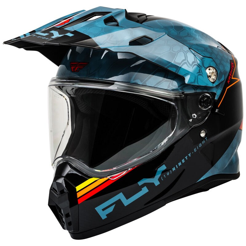 FLY RACING Trekker Kryptek Conceal Helm - Zwart/Grijs/Wit