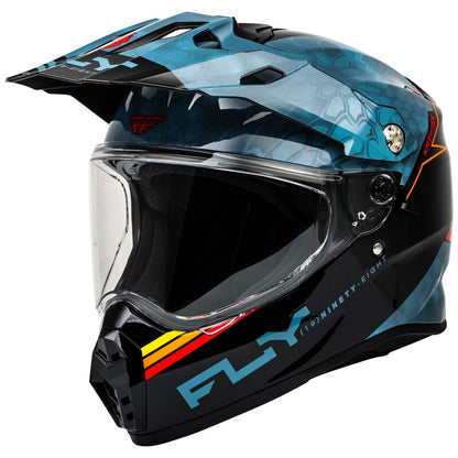 FLY RACING Trekker Kryptek Conceal Helm - Zwart/Grijs/Wit