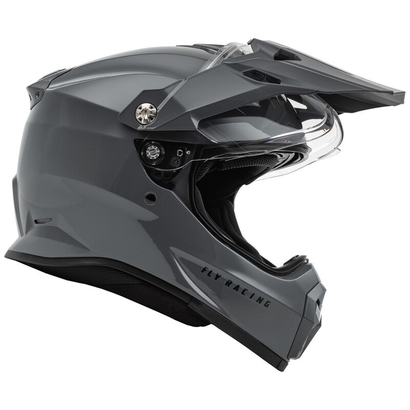FLY RACING Trekker Solid Helm - Grijs