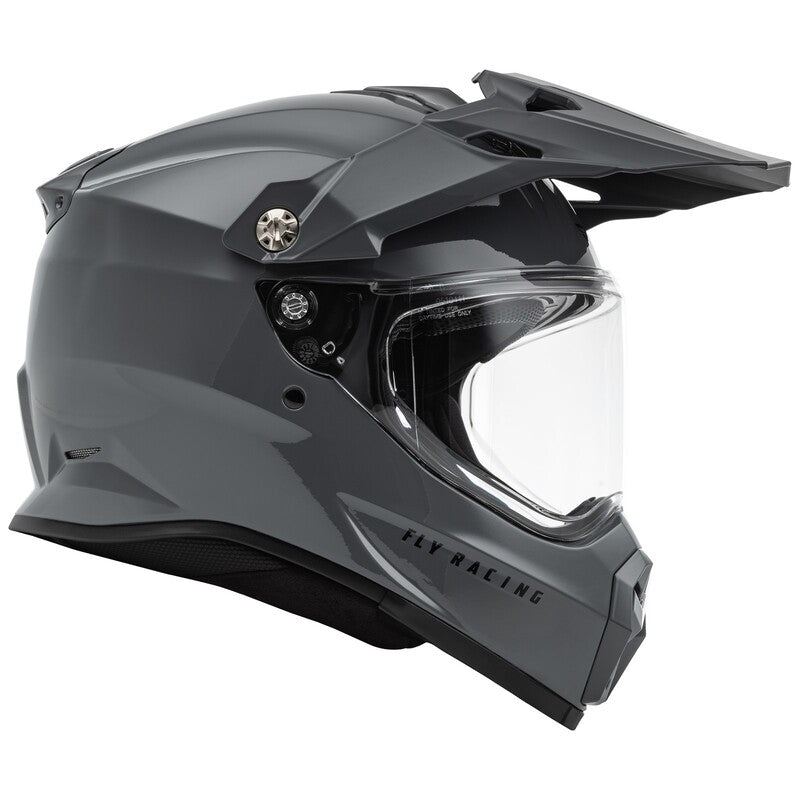 FLY RACING Trekker Solid Helm - Grijs