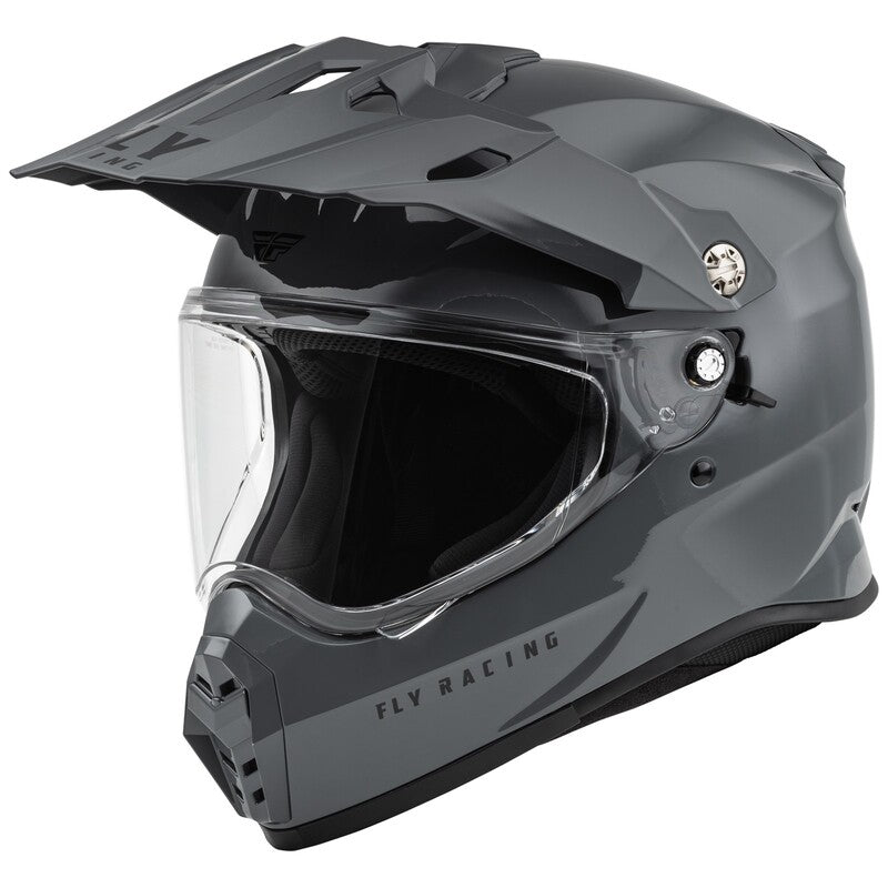 FLY RACING Trekker Solid Helm - Grijs