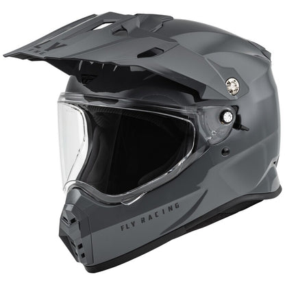 FLY RACING Trekker Solid Helm - Grijs