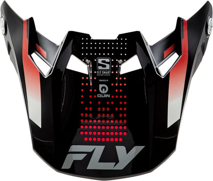 FLY RACING Formula S Carbon Protocol Vizier - Black Carbon/Grijs/Neon geel