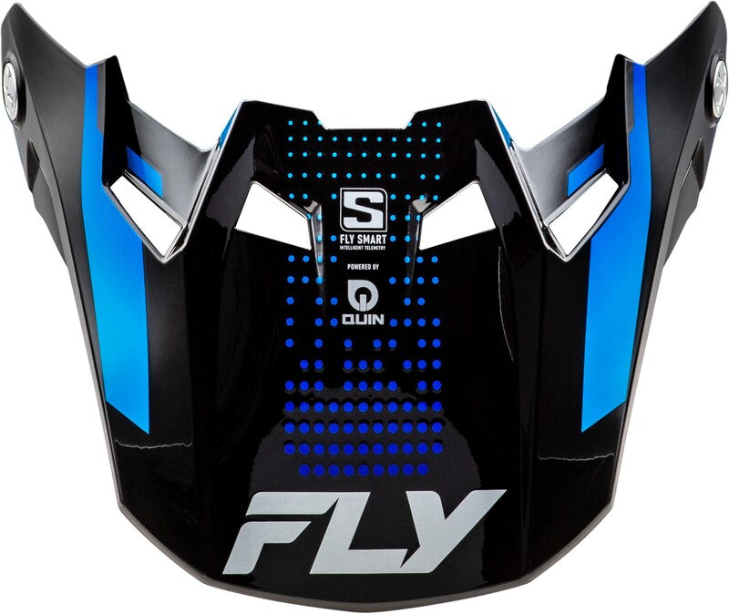 FLY RACING Formula S Carbon Protocol Vizier - Black Carbon/Grijs/Neon geel