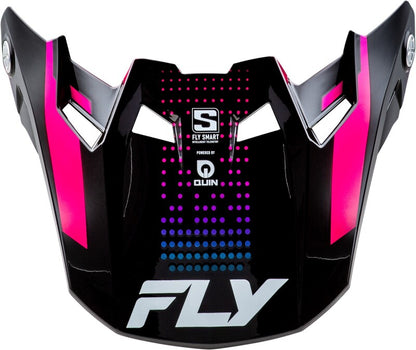 FLY RACING Formula S Carbon Protocol Vizier - Black Carbon/Grijs/Neon geel