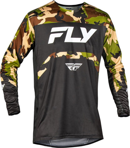 FLY RACING Rayce Bicycle Youth Kindermaat Jersey - Zwart/Camo