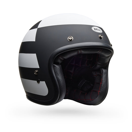 BELL Custom 500 Helm - Parlor Matte Black/White