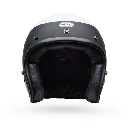 BELL Custom 500 Helm - Parlor Matte Black/White