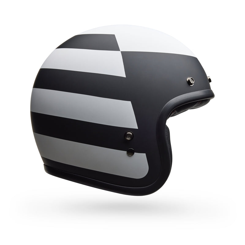 BELL Custom 500 Helm - Parlor Matte Black/White