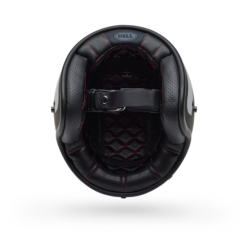 BELL Custom 500 Helm - Parlor Matte Black/White