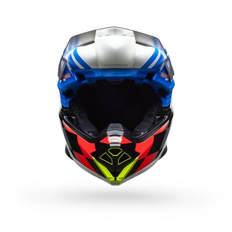 BELL Moto-10 Spherical Helm - Pro Circuit 25 Gloss Blue/White