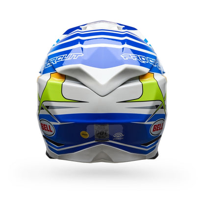 BELL Moto-10 Spherical Helm - Pro Circuit 25 Gloss Blue/White