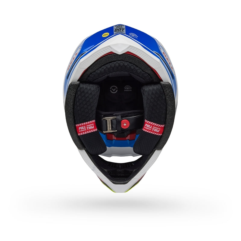 BELL Moto-10 Spherical Helm - Pro Circuit 25 Gloss Blue/White