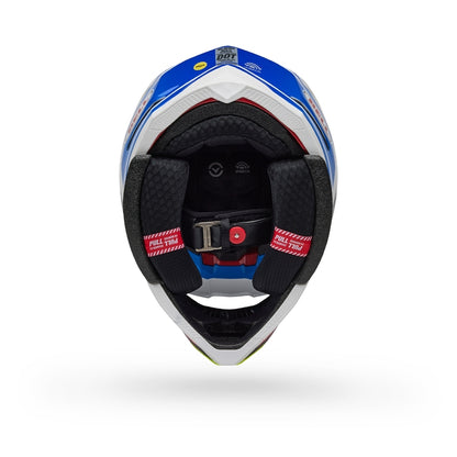 BELL Moto-10 Spherical Helm - Pro Circuit 25 Gloss Blue/White