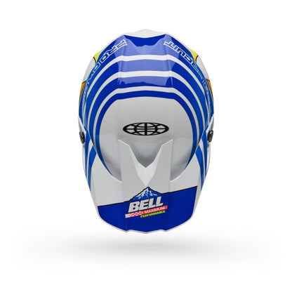 BELL Moto-10 Spherical Helm - Pro Circuit 25 Gloss Blue/White