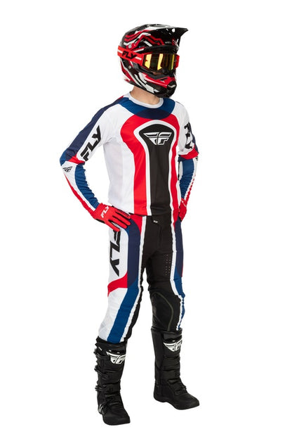 FLY RACING Lite Glory Special Edition Broek - Rood/Wit/Blauw