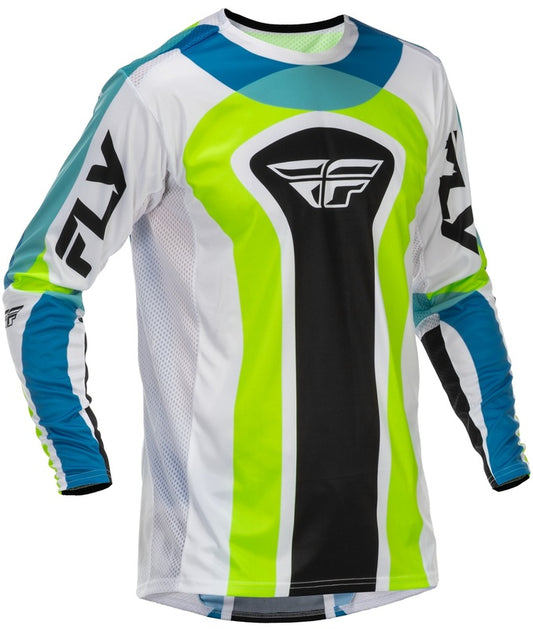 FLY RACING Lite Current L.E. Jersey - Wit/Lime/Blauw