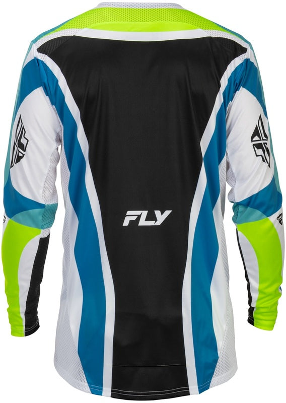 FLY RACING Lite Current L.E. Jersey - Wit/Lime/Blauw
