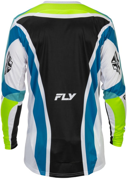 FLY RACING Lite Current L.E. Jersey - Wit/Lime/Blauw