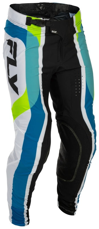 FLY RACING Lite Current L.E. Broek - Wit/Lime/Blauw