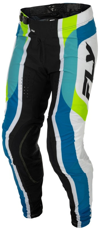 FLY RACING Lite Current L.E. Broek - Wit/Lime/Blauw