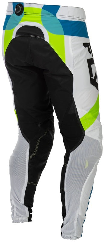 FLY RACING Lite Current L.E. Broek - Wit/Lime/Blauw