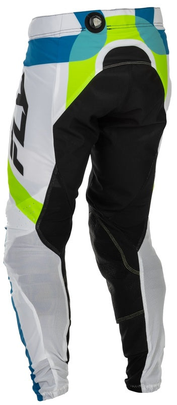 FLY RACING Lite Current L.E. Broek - Wit/Lime/Blauw