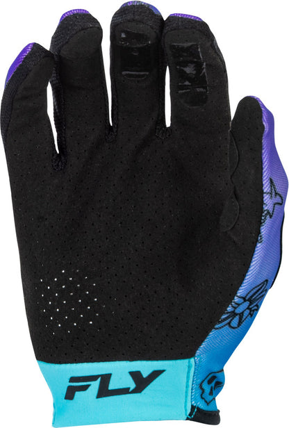 FLY RACING Lite Outline Special Edition Gloves - Paars/Blauw/Zwart