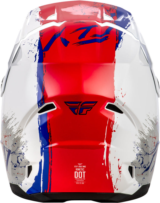 FLY RACING Kinetic Drip Kindermaat helm - Grijs/Zwart/Geel